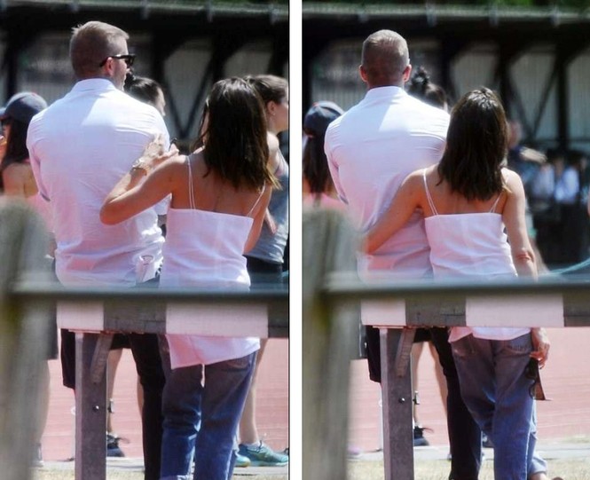 Victoria Beckham vòng tay ôm eo chồng tình tứ, nở nụ cười hiếm hoi - ảnh 5