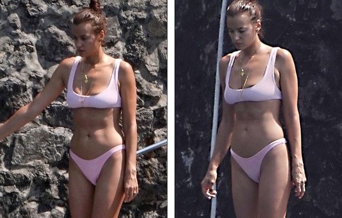 Mỹ nhân Nga Irina Shayk tắm biển cùng bạn trai ở Ý - ảnh 1