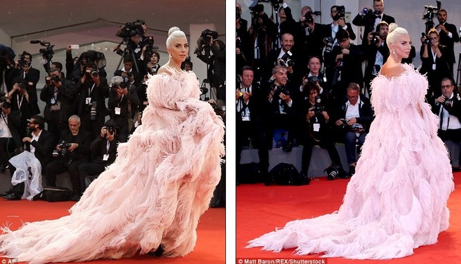 Lady Gaga lộng lẫy bất ngờ trên thảm đỏ LHP Venice - ảnh 4