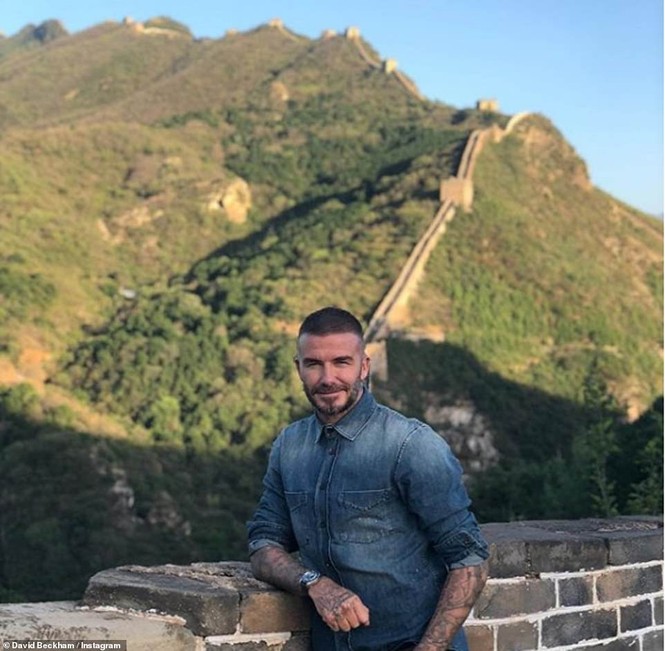 David Beckham 43 tuổi phong độ, đẹp trai rạng ngời - ảnh 6