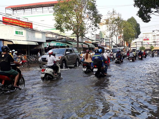 Triều cường gây khó khăn cho người dân miền Tây - ảnh 2