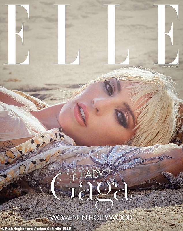 Lady Gaga táo bạo bán nude, trải lòng trên Elle - ảnh 1