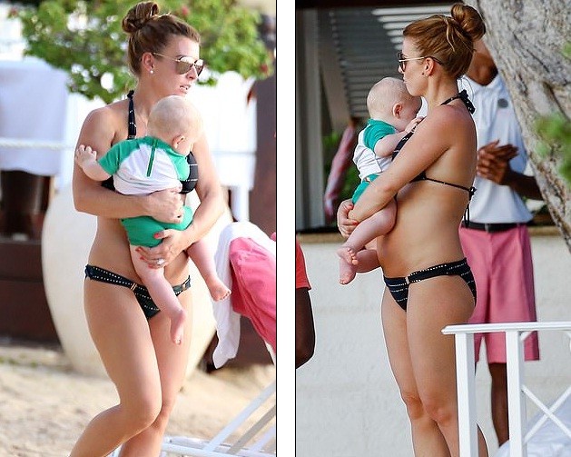 Vợ Wayne Rooney diện bikini thả dáng sau sinh 8 tháng - ảnh 5