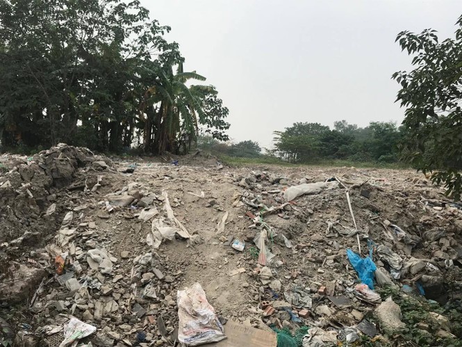 bãi phế thải, vĩnh quỳnh, rác thải, gạch block, lát đá vỉa hè, vỉa hè quận hai bà trưng, vỉa hè - ảnh 6