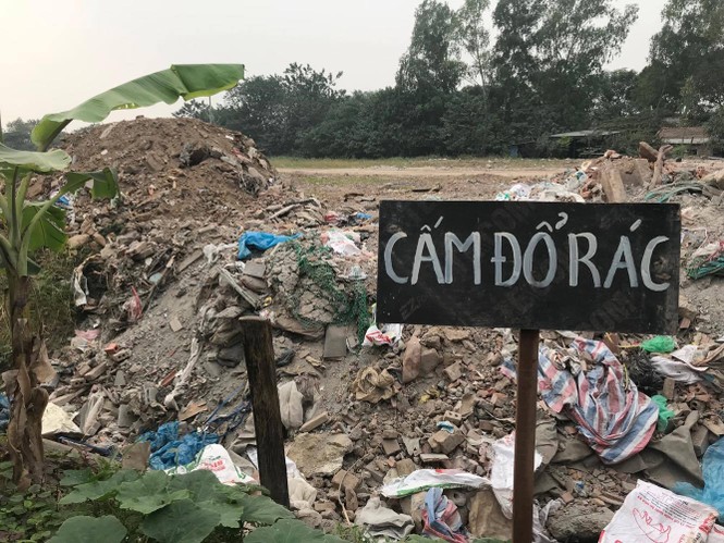 bãi phế thải, vĩnh quỳnh, rác thải, gạch block, lát đá vỉa hè, vỉa hè quận hai bà trưng, vỉa hè - ảnh 5