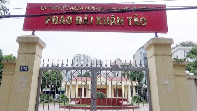 pháo đài xuân tảo, xuân tảo, xuân đỉnh, khẩu pháo, di tích quốc gia, xuống cấp, bắc từ liêm - ảnh 1