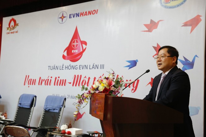 evn hanoi, evn, điện lực hà nội, chủ nhật đỏ, ngày hội hiến máu, hiến máu cứu người - ảnh 1