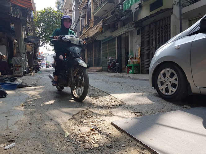 lòng đường, vỉa hè, đào xới, hai bà trưng, quận hoàn kiếm, chương dương, thanh tra, lát đá vỉa hè - ảnh 4