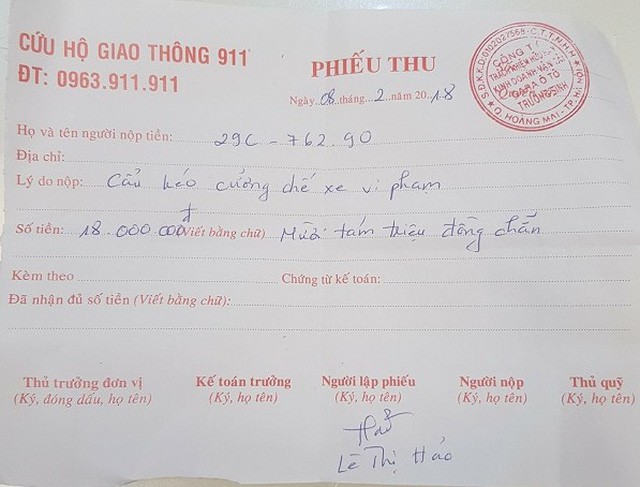Thêm nhiều chủ xe “tố” cảnh sát gọi xe cẩu kéo giá… chặt chém - ảnh 1