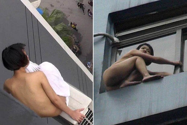 Giải cứu cô gái khỏa thân dọa nhảy từ tầng 11 - ảnh 3