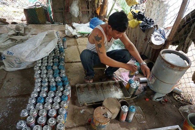 Chiết gas trái phép, qltt, quản lý thị trường, TPHCM, - ảnh 1