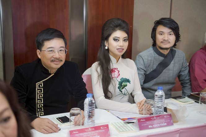 Dàn Hoa hậu, Á hậu duyên dáng với áo dài ở họp báo HHVN 2018 - ảnh 14