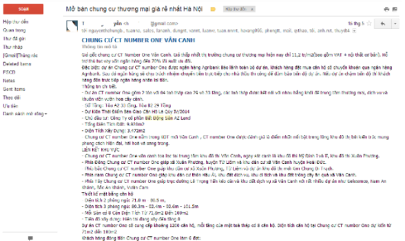 Bất động sản 'khủng bố' điện thoại, email để 'vợt' khách - ảnh 1