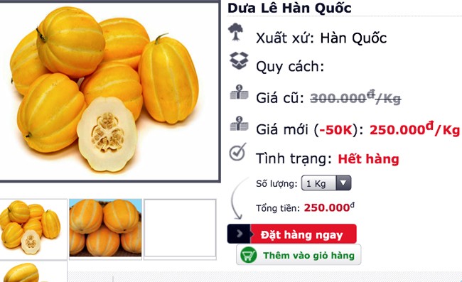 Săn dưa vàng Hàn Quốc đắt đỏ, bỏ dưa hấu ế thối - ảnh 1