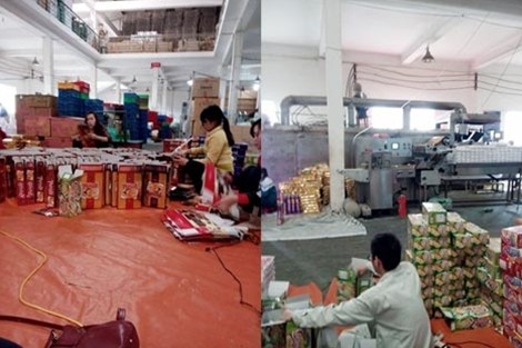 Bí mật bên trong cơ sở bánh kẹo nhái La Phù - ảnh 1