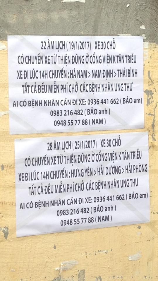 Hà Nội: Lịch chạy chuyến xe