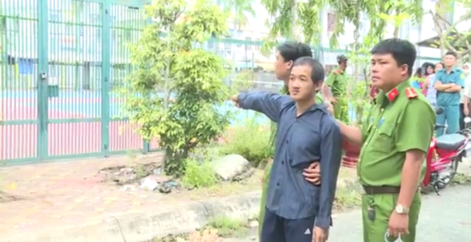 Thực nghiệm hiện trường vụ bé 9 tuổi bị hiếp dâm - ảnh 1