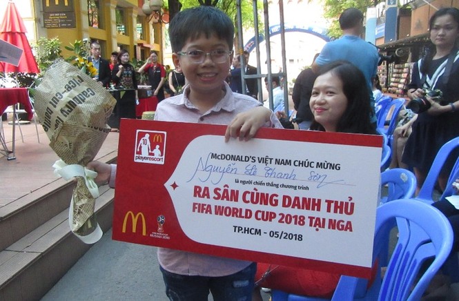 Một cậu bé Việt Nam được ra sân trong trận chung kết World Cup 2018 - ảnh 3