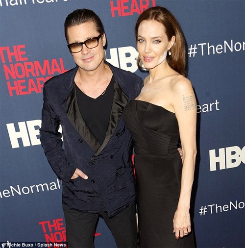 Angelia Jolie mặt loang lổ phấn - ảnh 4