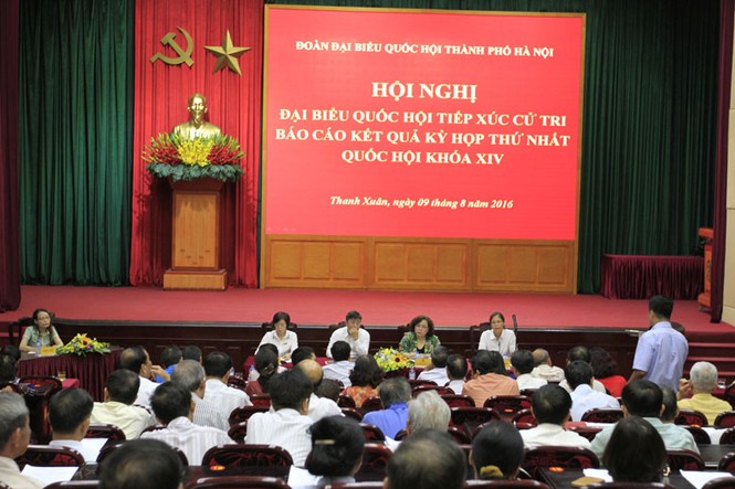 Hà Nội: Đường vành đai 3 làm nóng hội nghị tiếp xúc cử tri - ảnh 1