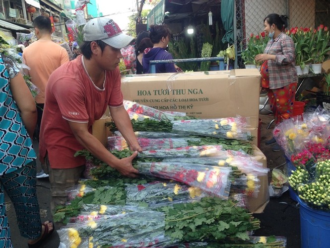 100.000 đồng/4 chậu hoa Tết ở Sài Gòn chiều cuối năm - ảnh 7