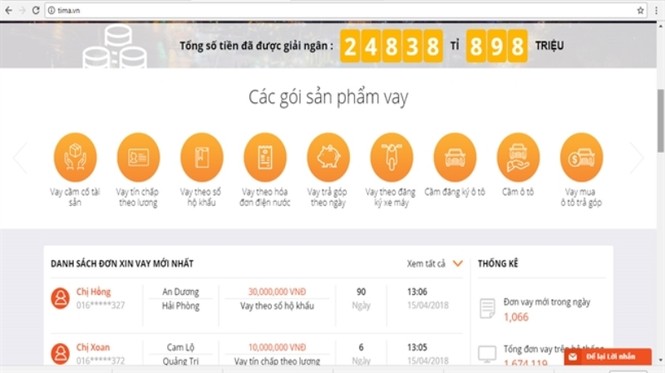 'Bẫy' lãi suất 'cắt cổ' với dịch vụ vay tiền online - ảnh 3