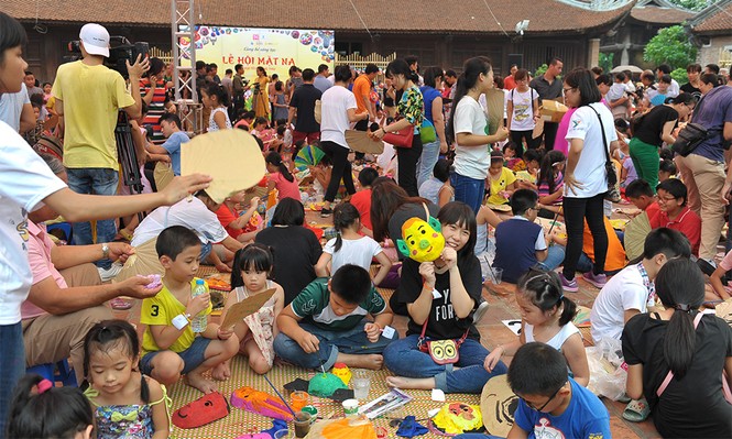 Ngàn em nhỏ say sưa với Lễ hội mặt nạ ở Văn Miếu - ảnh 2