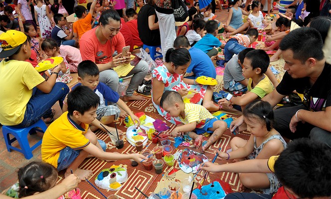 Ngàn em nhỏ say sưa với Lễ hội mặt nạ ở Văn Miếu - ảnh 4