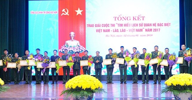 Tổng cục Chính trị QĐNDVN trao giải về tìm hiểu lịch sử quan hệ Việt-Lào - ảnh 5