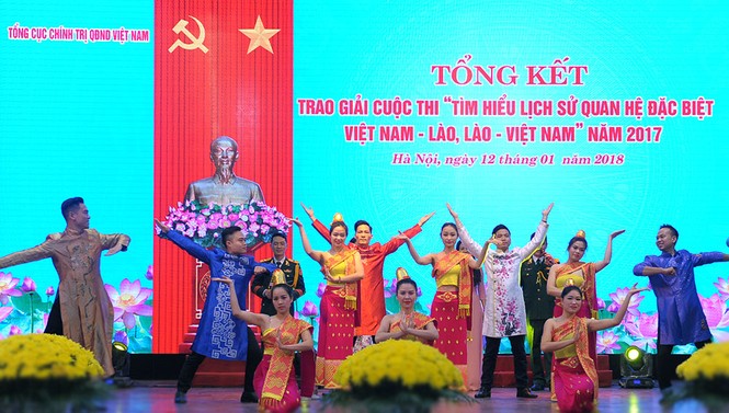 Tổng cục Chính trị QĐNDVN trao giải về tìm hiểu lịch sử quan hệ Việt-Lào - ảnh 1