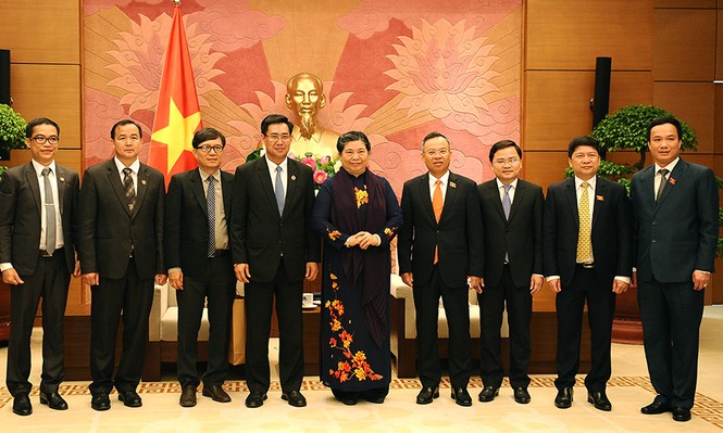 Phó Chủ tịch thường trực Quốc hội tiếp Bí thư T.Ư Đoàn TNNDCM Lào - ảnh 1