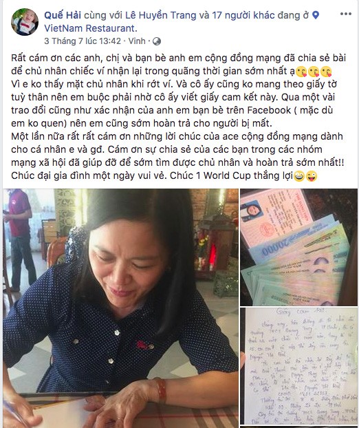Thanh niên đăng đàn Facebook trả 15 triệu cho người đánh rơi - ảnh 2