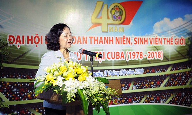 Kỷ niệm 40 năm Liên hoan thanh niên, sinh viên thế giới lần thứ 11 - ảnh 1