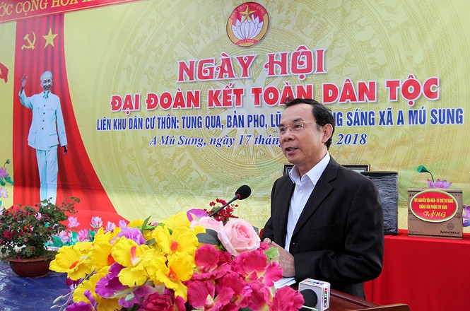Bí thư T.Ư Đảng Nguyễn Văn Nên dự Ngày hội Đại đoàn kết tại Lào Cai - ảnh 1