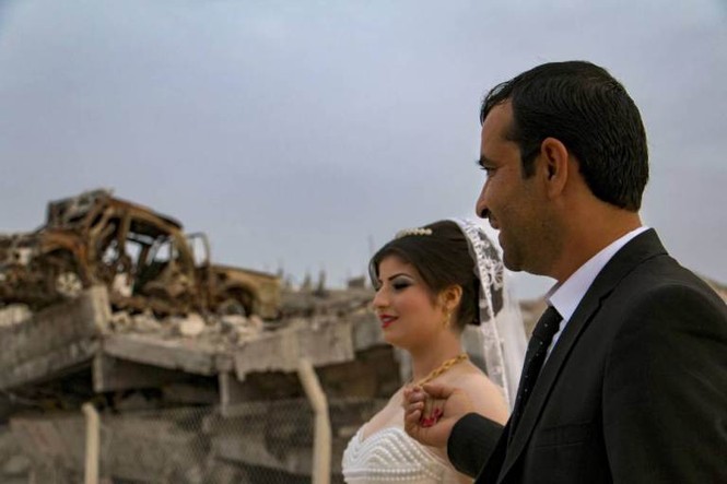 Cảm động đám cưới đầu tiên tại Syria sau khi IS rút lui - ảnh 3