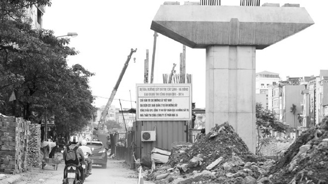 Dự án đường sắt Cát Linh - Hà Đông: Nhà thầu Trung Quốc lúng túng - ảnh 1