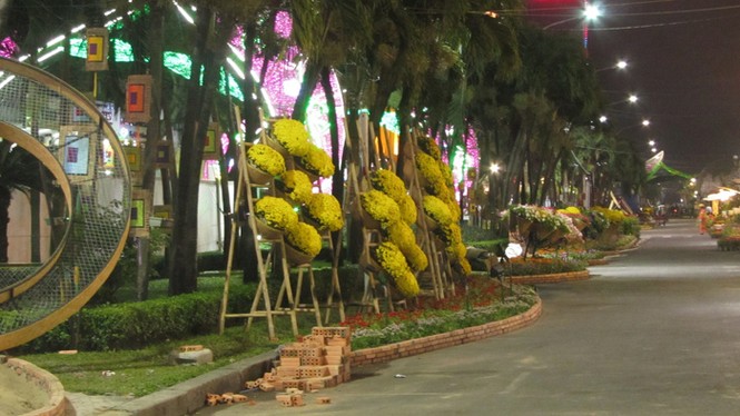 Đường hoa Nguyễn Huệ trước giờ khai hội - ảnh 7