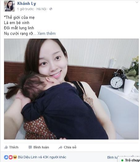Ly Kute làm thơ tặng con trai đầu lòng - ảnh 1