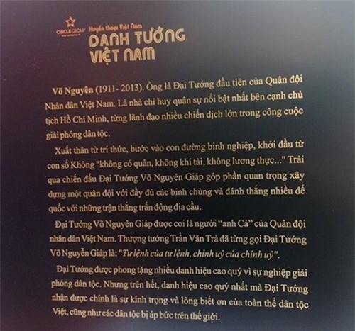 Sai tên Tướng Giáp trên tượng 'Danh tướng' - ảnh 1