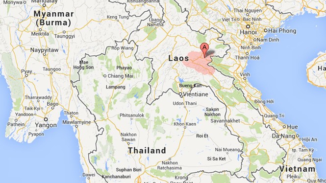 Máy bay quân sự Lào rơi ở Xiêng Khoảng - ảnh 1