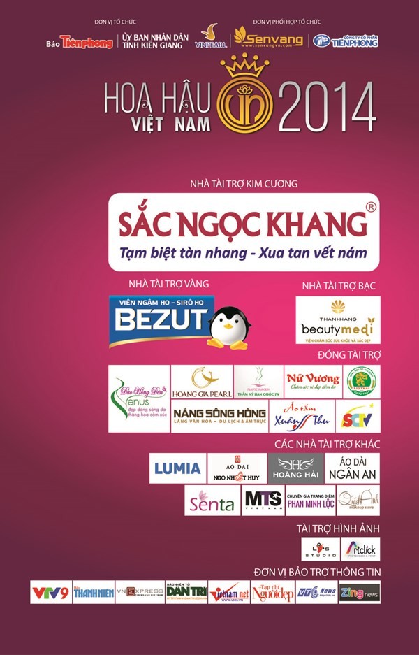 Thông tin chính thức về Vòng Chung kết Hoa hậu Việt Nam 2014 - ảnh 1