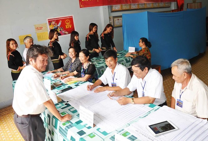Cả nước đã có gần 96% cử tri đi bầu cử - ảnh 7
