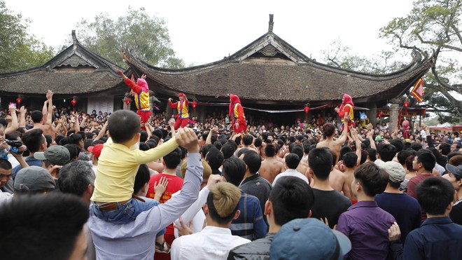 Tưng bừng lễ hội rước pháo làng Đồng Kỵ - ảnh 11