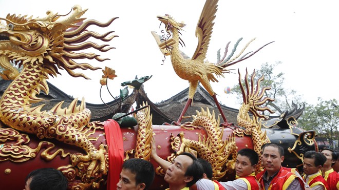 Tưng bừng lễ hội rước pháo làng Đồng Kỵ - ảnh 6