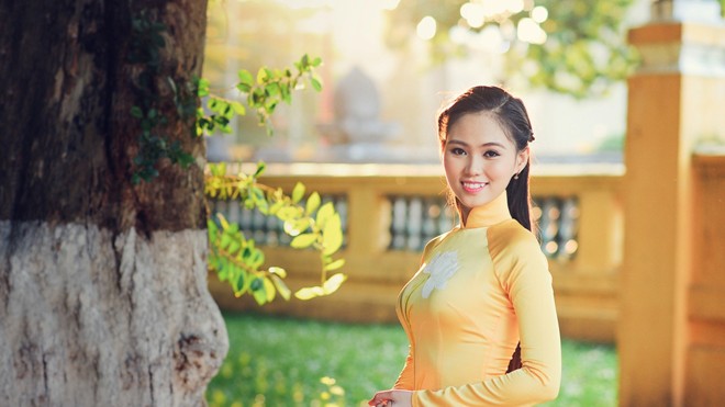 Hoa khôi ‘Nữ sinh viên Việt Nam duyên dáng” dự thi Hoa hậu Việt Nam - ảnh 3
