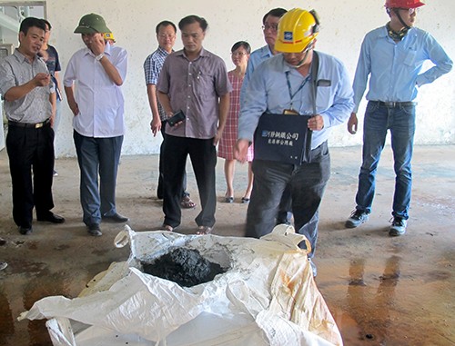 Phát hiện chất thải của Formosa trong công viên vui chơi - ảnh 2