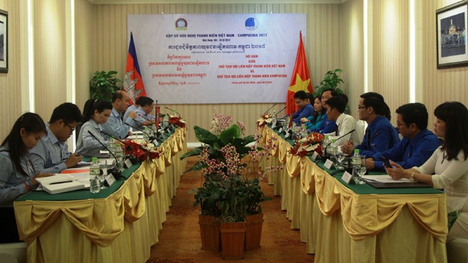 Hội đàm cấp cao Hội Liên hiệp Thanh niên Việt Nam - Campuchia 2017 - ảnh 2