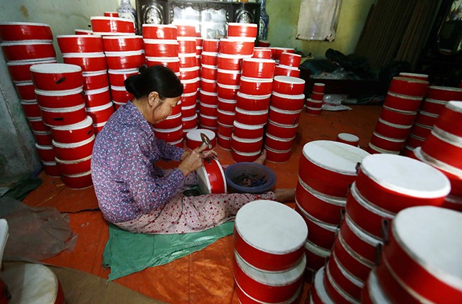 Làng làm đồ chơi trung thu ở Hưng Yên tất bật vào mùa - ảnh 3