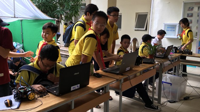 Ngày hội STEM và đọc sách của học sinh Hà Nội - ảnh 13