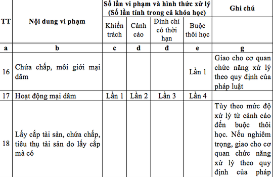 Đề xuất buộc thôi học sinh viên sư phạm bán dâm đến lần thứ 4 - ảnh 1